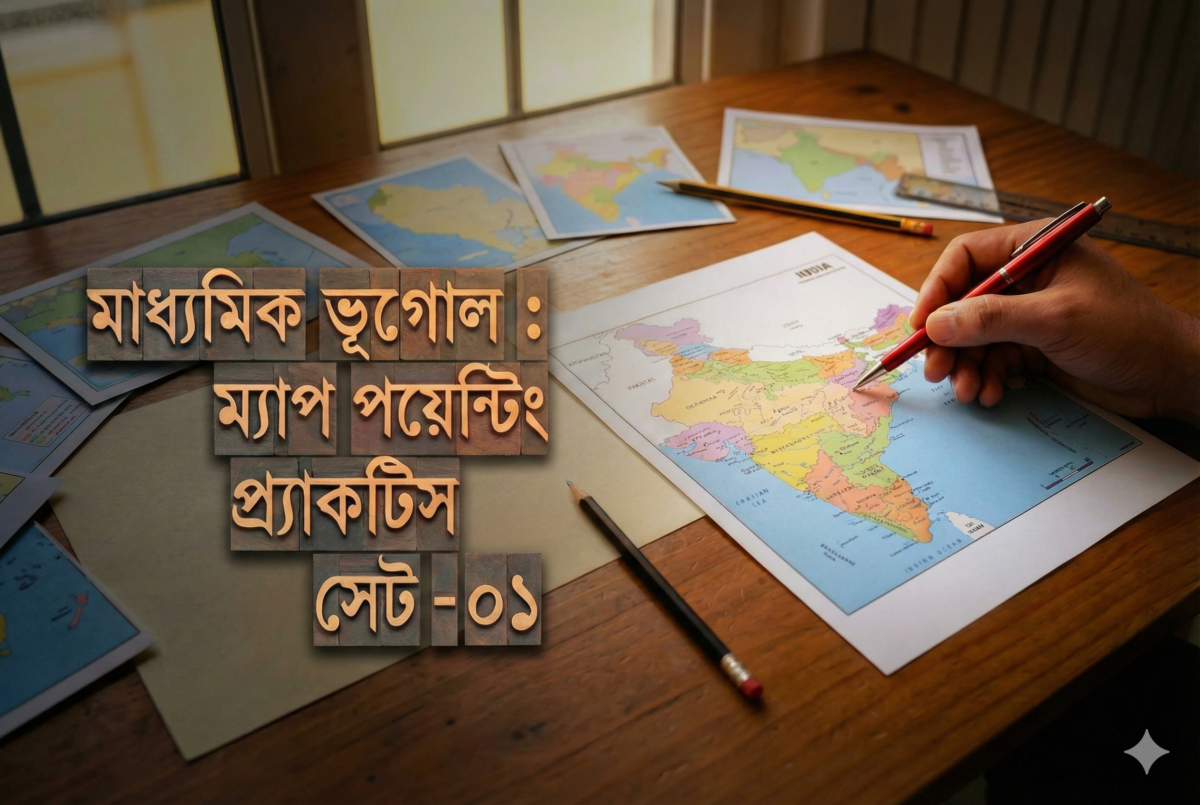 মাধ্যমিক ভূগোল : ম্যাপ পয়েন্টিং প্র্যাকটিস সেট – ০১