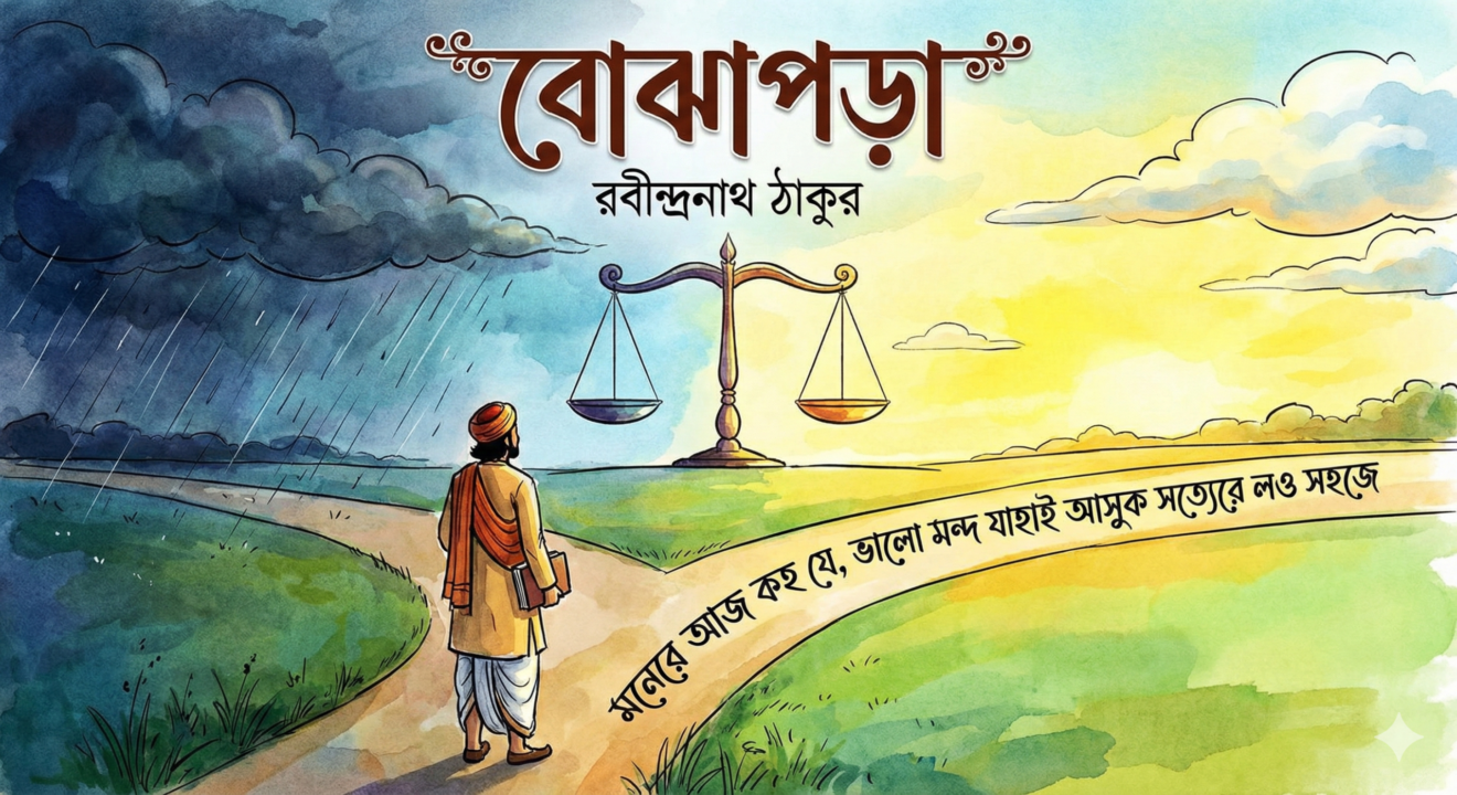 বোঝাপড়া (Bojhapora) – রবীন্দ্রনাথ ঠাকুর | প্রশ্ন-উত্তর ও সম্পূর্ণ আলোচনা | সাহিত্যমেলা | অষ্টম শ্রেণি