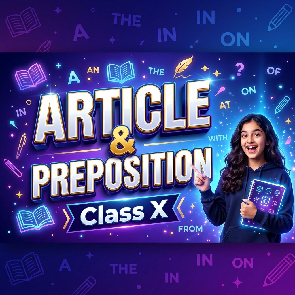 WBBSE Class 10 English Grammar: Articles & Prepositions