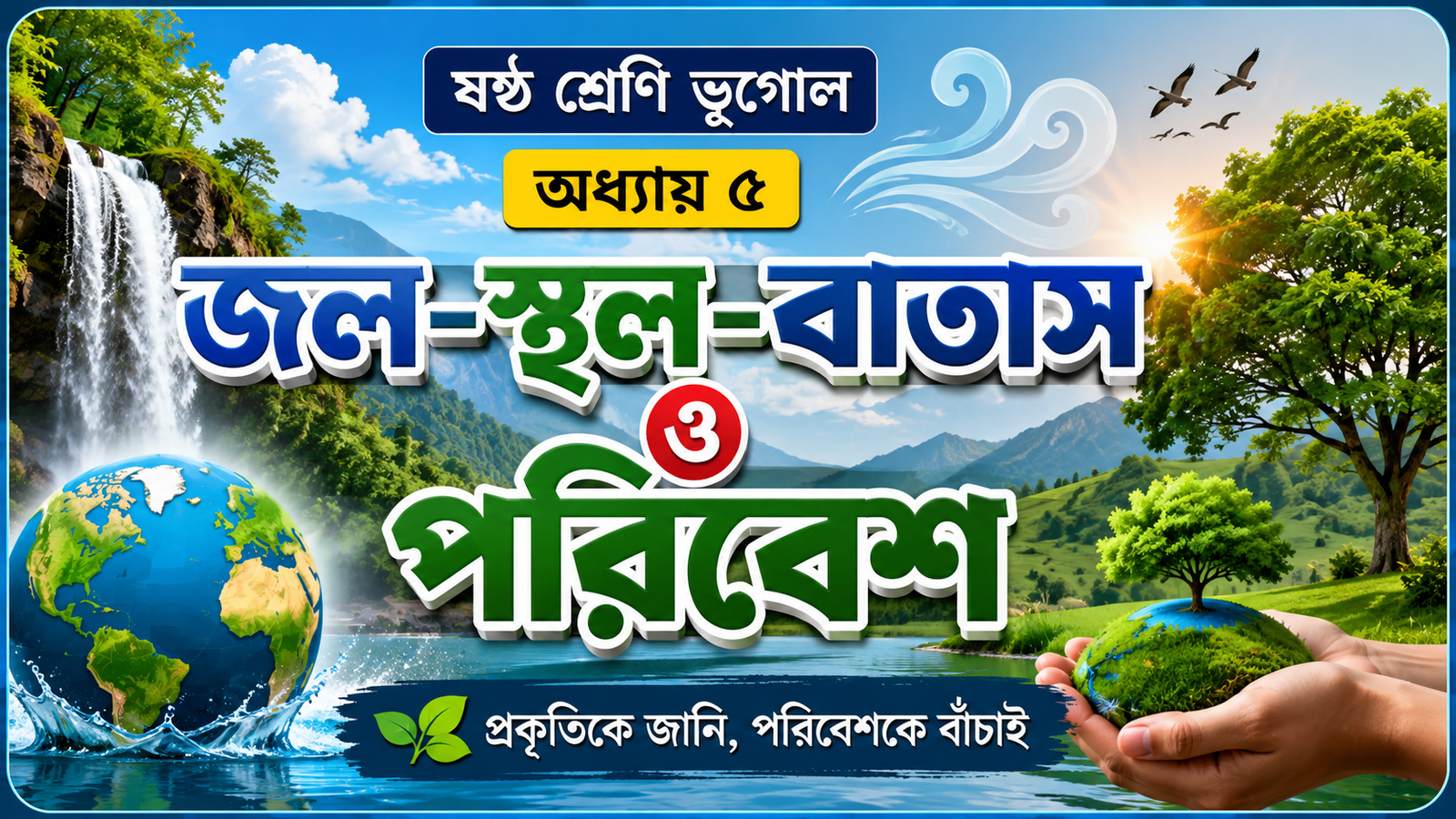 WBBSE Class 6 Geography Chapter 5 Question Answer (জল-স্থল-বাতাস ও পরিবেশ)