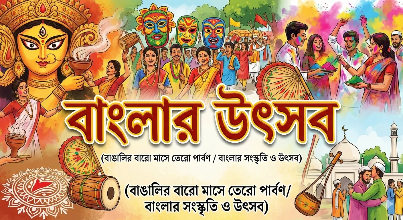 বাংলা রচনা: বাংলার উৎসব – ছাত্রছাত্রীদের জন্য সম্পূর্ণ প্রবন্ধ - Vision Institute
