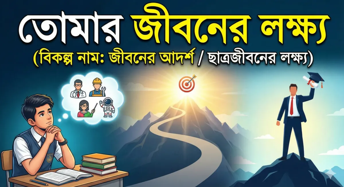 বাংলা রচনা: তোমার জীবনের লক্ষ্য – ছাত্রছাত্রীদের জন্য সম্পূর্ণ প্রবন্ধ - Vision Institute
