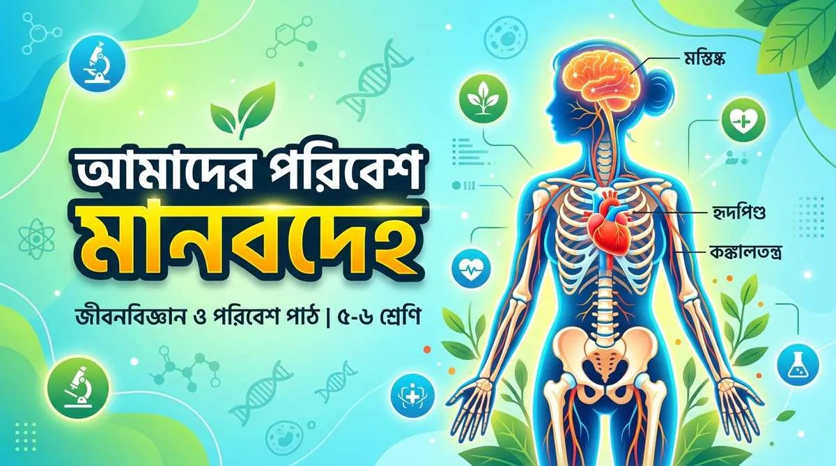 পঞ্চম শ্রেণি আমাদের পরিবেশ: মানবদেহ (১-১৮ পৃষ্ঠা) প্রশ্ন ও উত্তর - Vision Institute